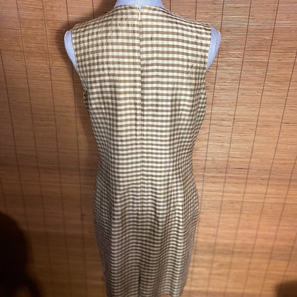 Banana Republic 100% Silk Sheath Back Zippered Fully Lined Dress Size 8 - Picture 4 of 5